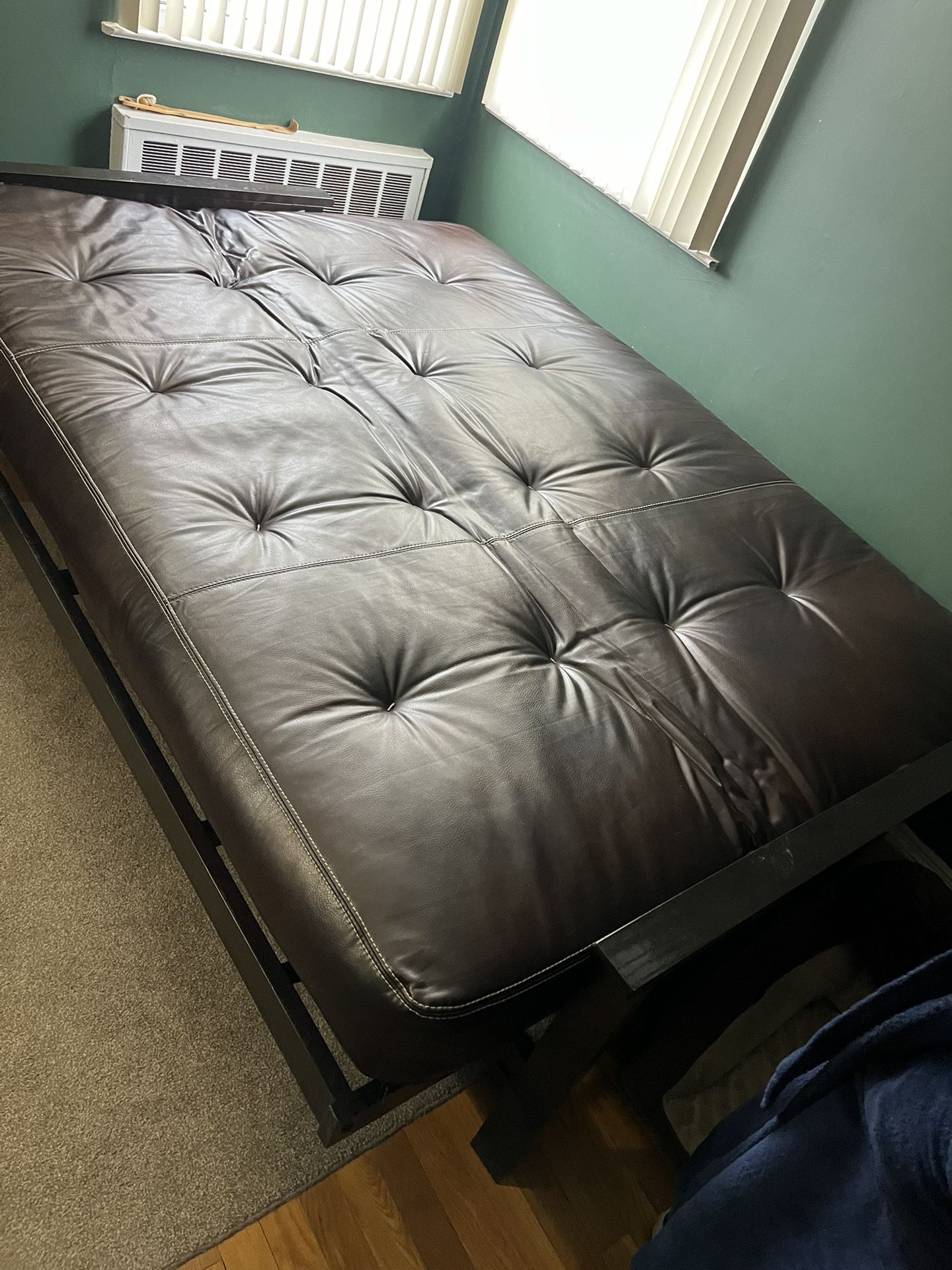 Queen Size Leather Futon