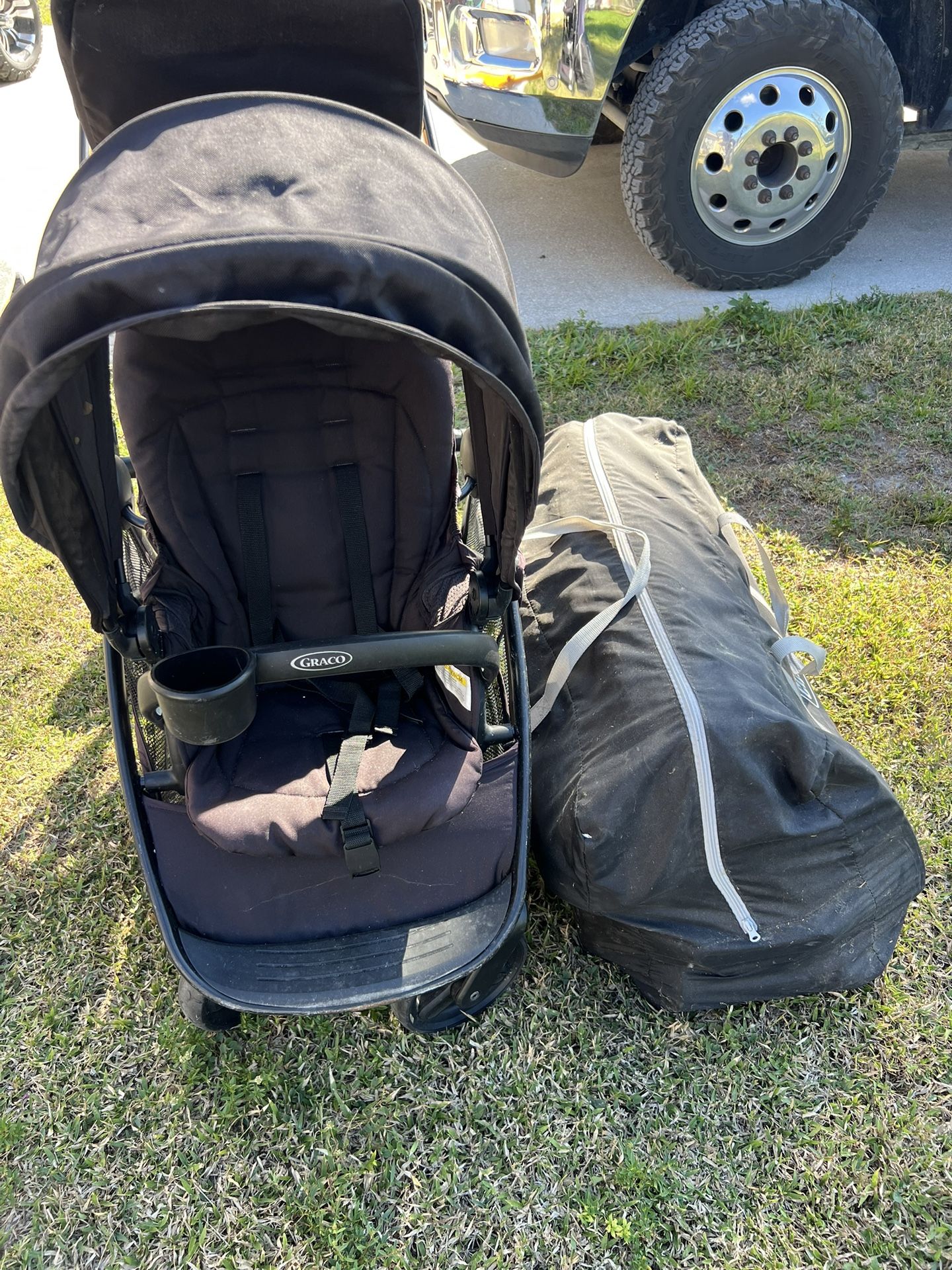 Double Stroller With Playpen