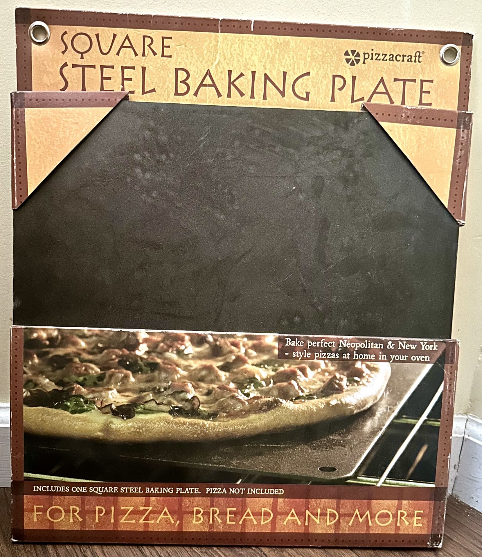 Pizzacraft Square Baking Steel, Baking Plate for Oven Or BBQ Grill 14”x14”