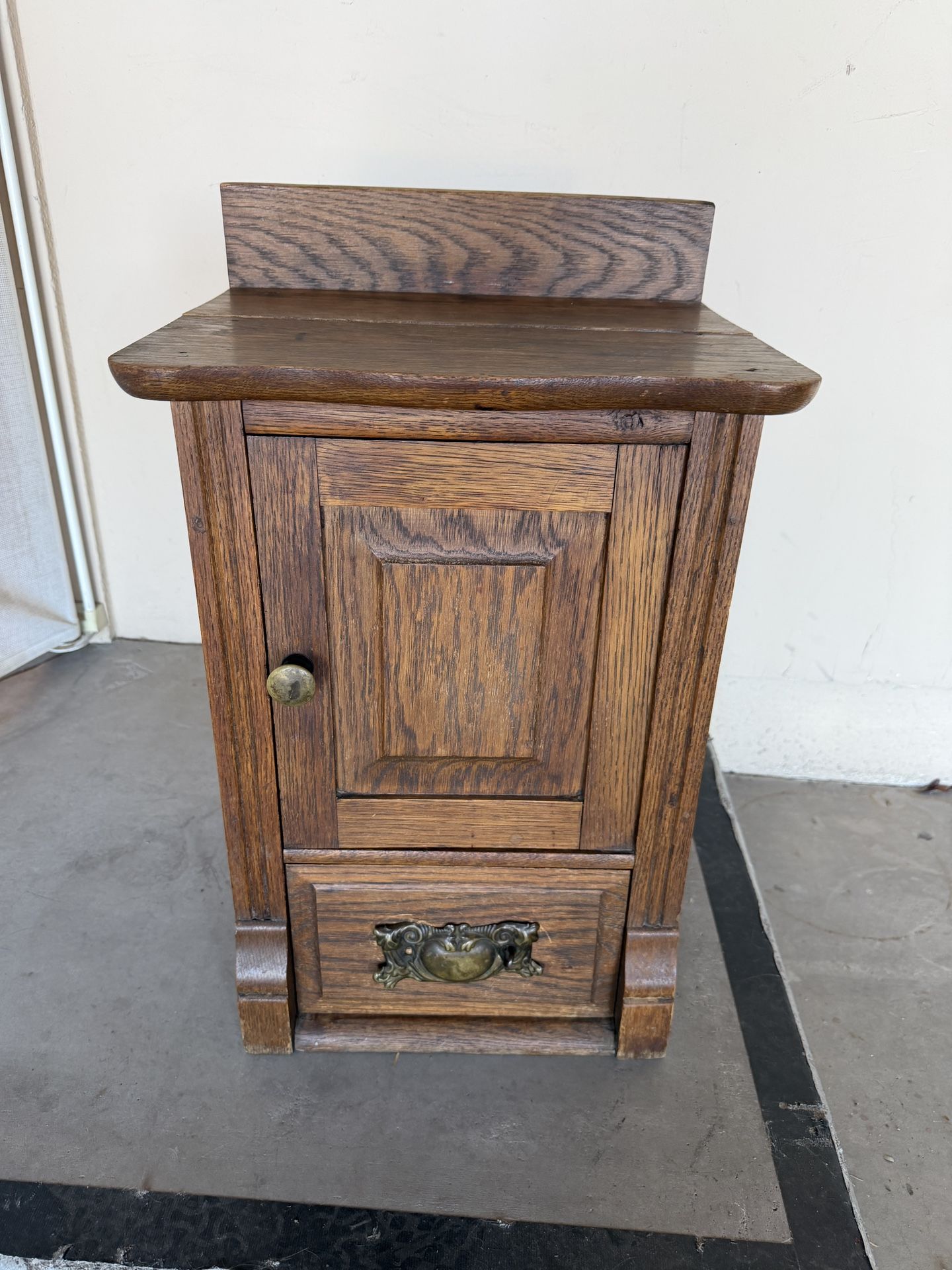 Small Antique Wood Cabinet