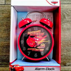 NEW Disney cars lightning McQueen alarm bell clock