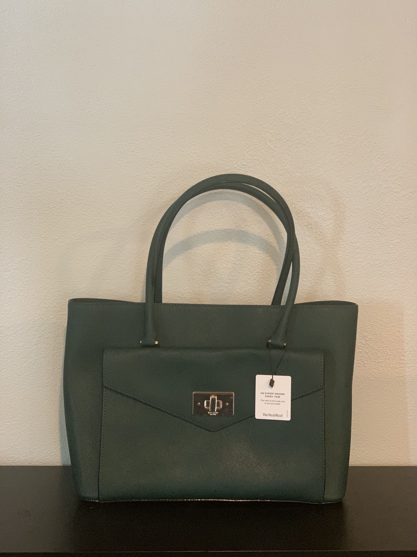 Black Green Kate Spade ♠️ Tote