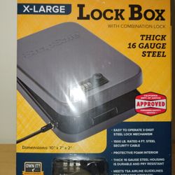 X-large Lock Box with combination Lock/SnapSafe 