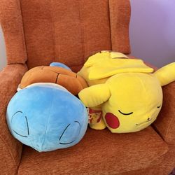 Sleeping Pokémon Plushies