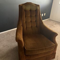 Vintage Brown Rocking Chair