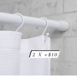 CORTINERO UNIVERSAL PARA BANOS