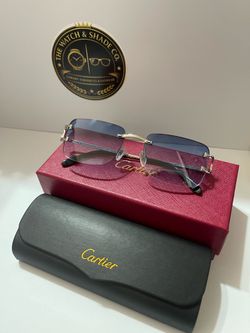 Cartier C Decor Luxury Sunglasses (Sliver)