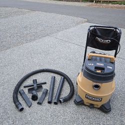 Ridgid WD1850 Wet/Dry Shop Vac Vacuum 16 gal 6.5 Peak HP