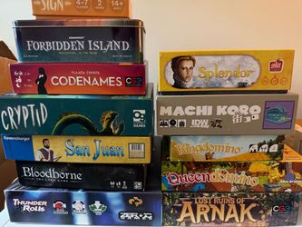 Collection of board games for sale