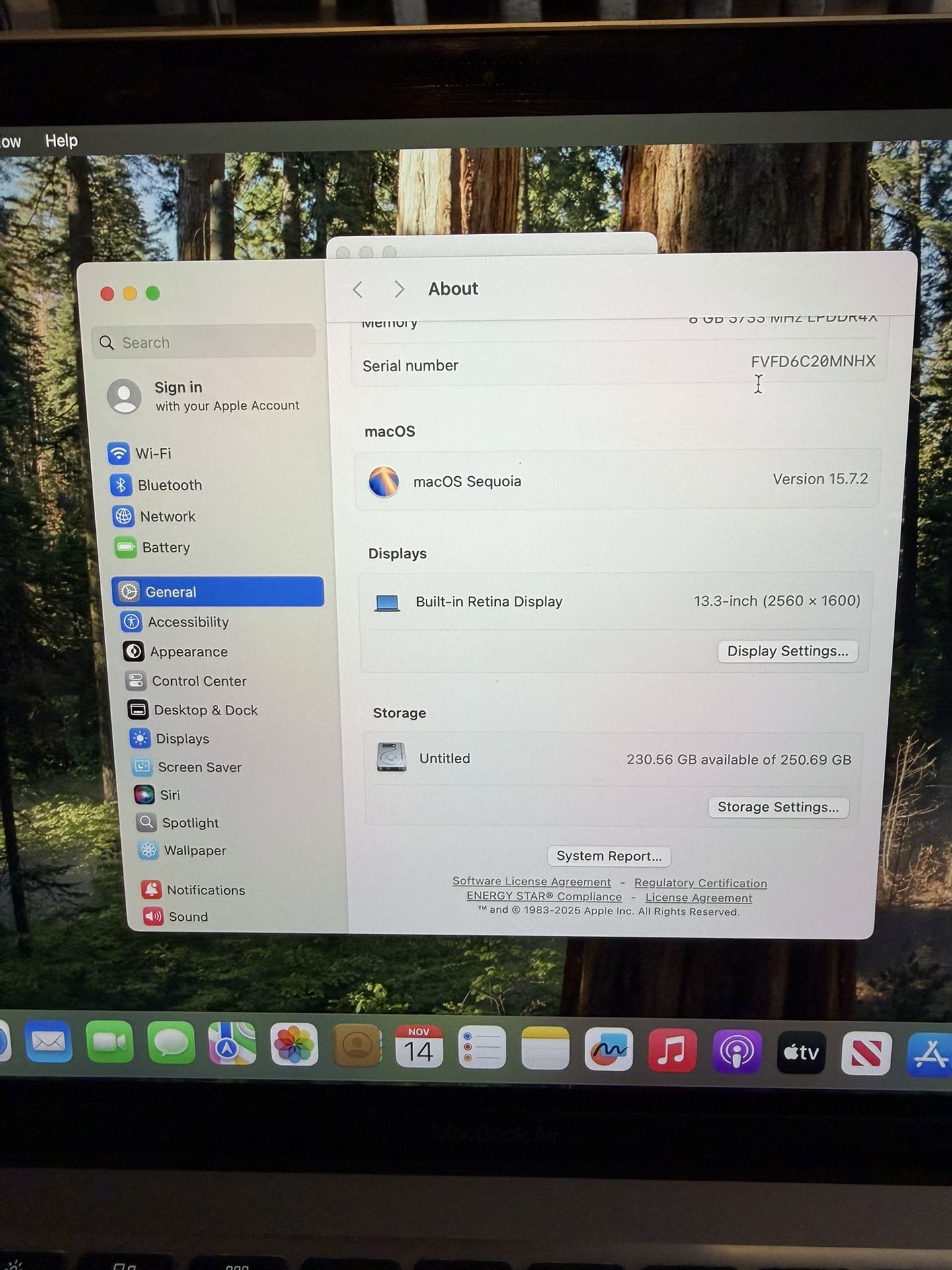 2020 MacBook Air 13’’