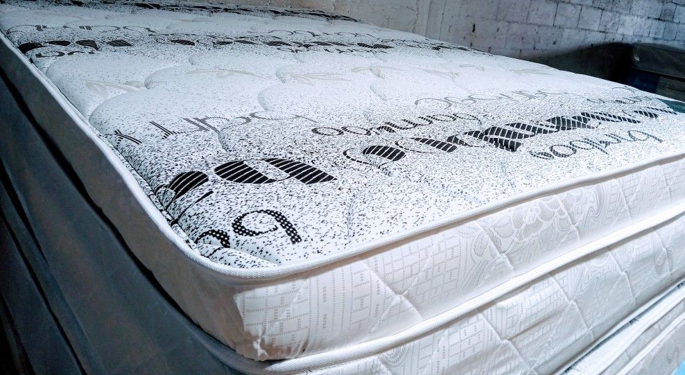 $199 Queen Pillow Top Mattress Only Brand New Free Delivery Same Day 