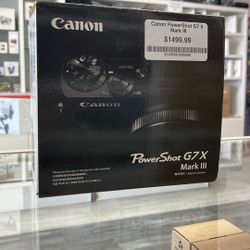 Canon PowerShot G7X Mark III