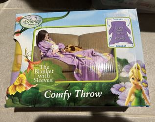 Disney FAIRIES Comfy Throw with Sleeves YOUTH SIZE