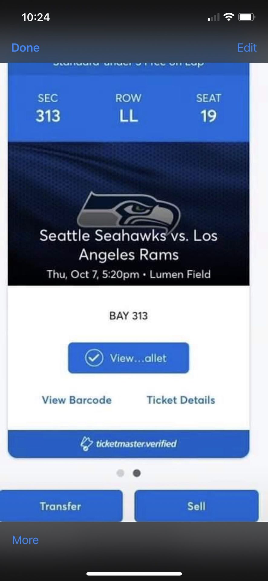 Seahawks Tickets -Today