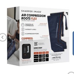 Sharper Image Air Compression Boots Flex Leg Recovery System