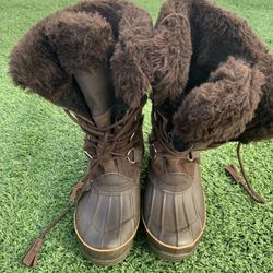 Women’s Khombu Brown Lace Up Boots Sz. 8