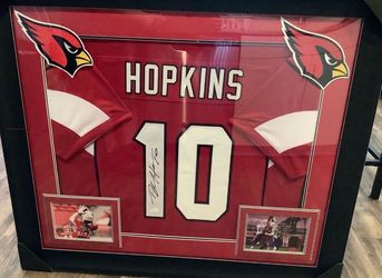DeAndre Hopkins Signed Arizona Cardinals Jersey - Custom Framed Display - JSA Witnessed COA
