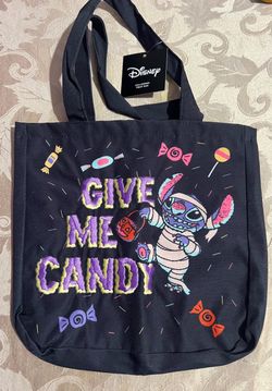 Disney Stitch Halloween Treat Tote Bag