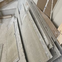 7 sheets of concrete and some pieces