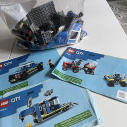 LEGO City Police Mobile Command Truck Toy with Prison Trailer, Drone, Tractor
