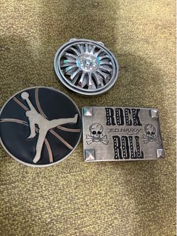 3 belt buckles men’s