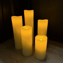 (90) Wax Like LED Flameless Candle S, M, L, XL Sizes