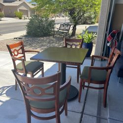 Square Dining Table And 4 Chairs 