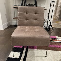LIKE NEW Modern Leather Accent Chair
