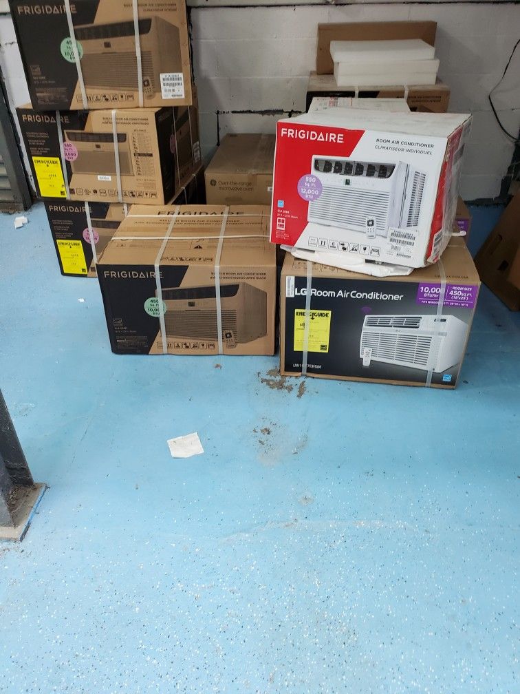 A,,new inwall and window ac 10000 btu and 12000btu brand new 1 year manufacture warranty