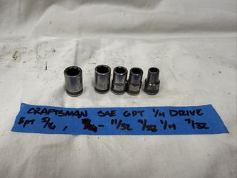 USA Craftsman “BE” Socket Lot
