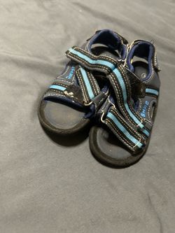 Toddler Sandals Navy Blue Velcro Straps