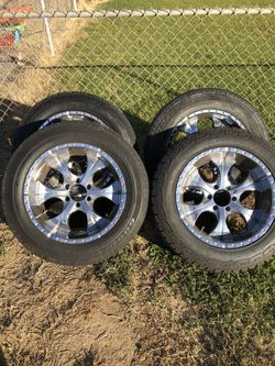 Rims and tires 6 lug 20in Chevy gmc