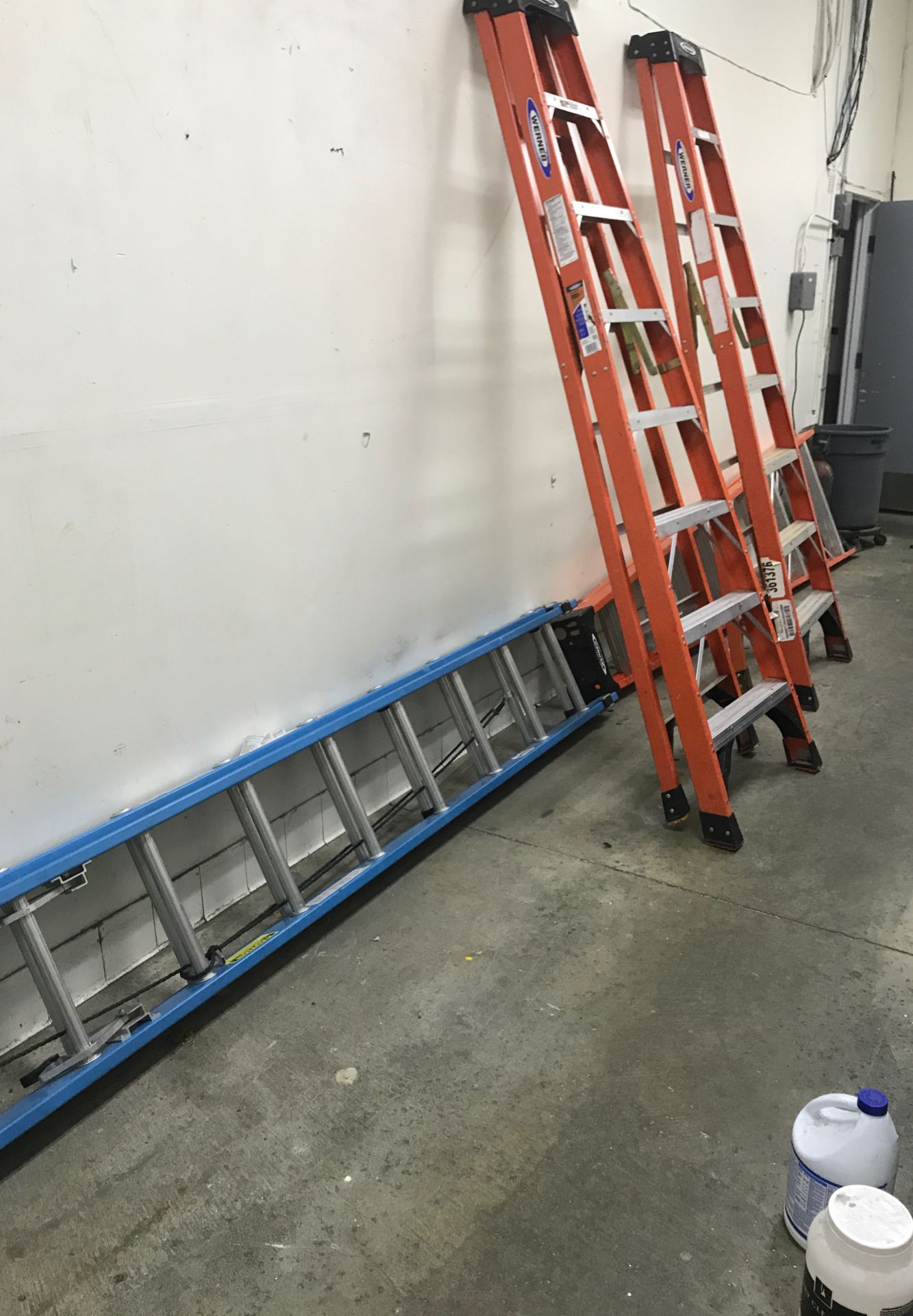 Werner fiberglass step ladders