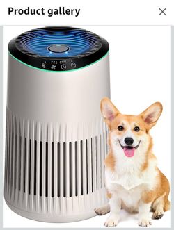 Air Purifiers for Bedroom Home, Air Purifier for Smoke Odors with Fragrance Sponge, Small Air Purifier with Sleep Mode for Bedroom Office, Blue Night 