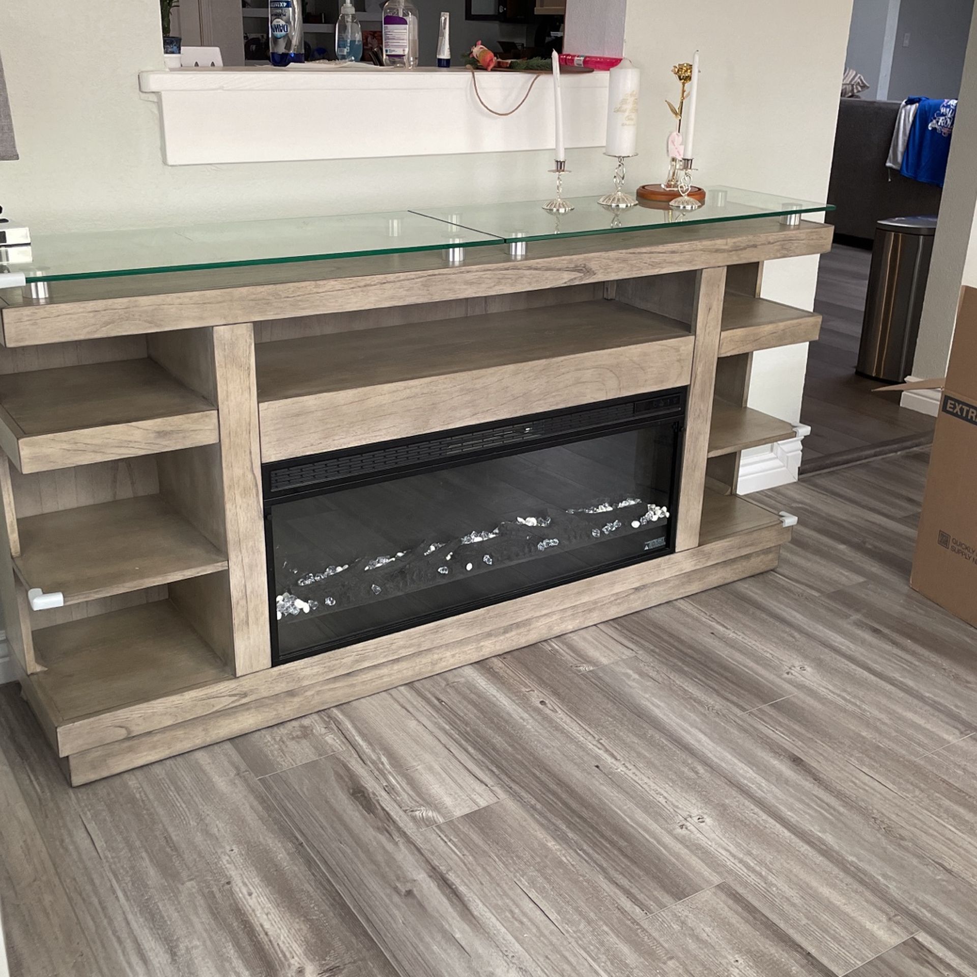 Tv Stand With Fireplace