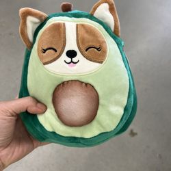 Regina the Corgi in Avocado Costume Squishmallow 8”