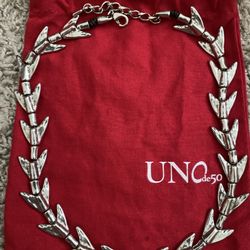 Uno de 50 Unisex Men Women Silver Necklace Scales NWT Made In Spain Rare Find 