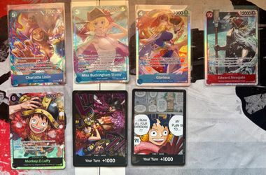 One Piece TCG OP17 Holo Card Lot of 7