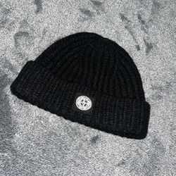 Stone Island Black Beanie 