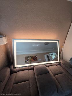 Bathroom Mirror Front and Backlit LED