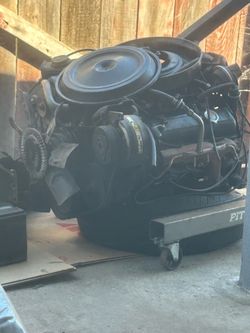 V8 Engine Block with Accessories