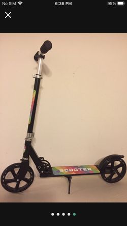 Brand New Teenager Big Wheels Kick Scooter Black