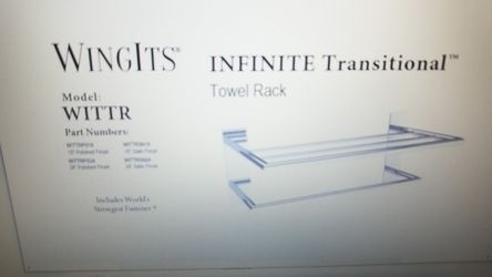 Wing its infinite transitional towel rack