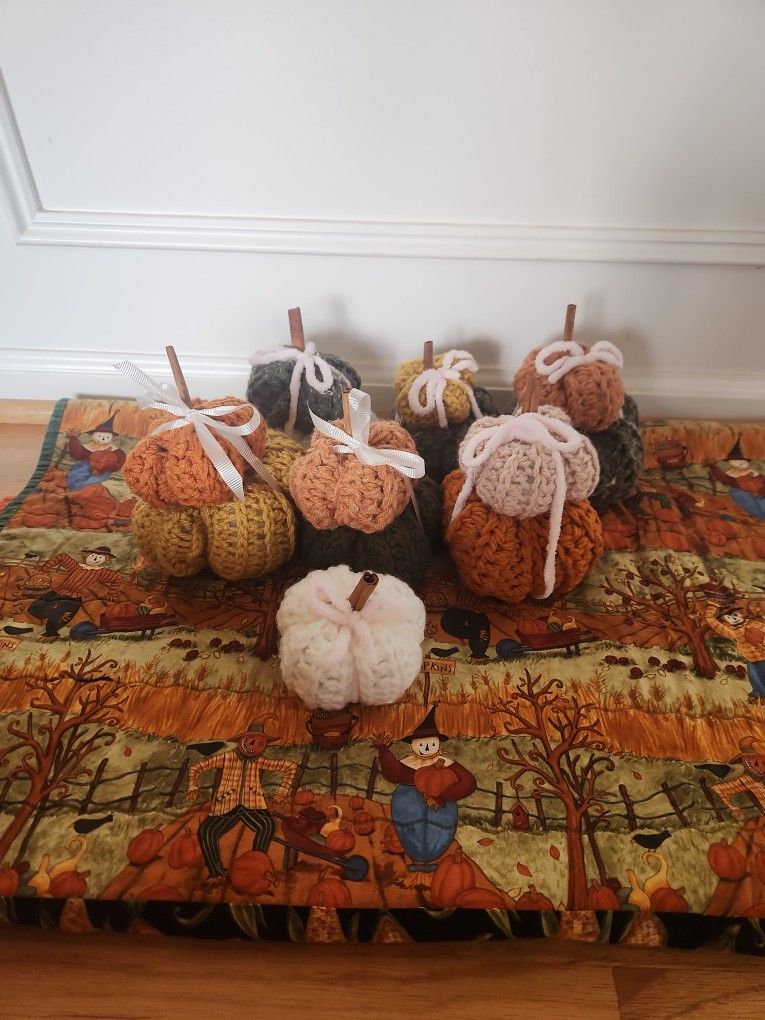 NEW! Halloween Decor Pumpkins Hand Crafted $2.00 Each