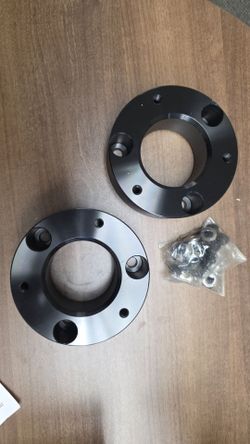Black Wheel Spacers Set of 2 with Hardware