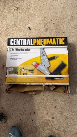 • Central Pneumatic 2-in-1 Flooring Nailer/Stapler