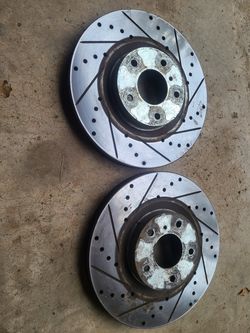 Performance cross-drilled and slotted brake rotors for Infiniti G-series 2005 - 2013