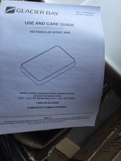 Brand New Glacier Bay Sink