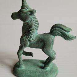 VINTAGE 1992 UNICORN PAPER WEIGHT FIGURINE PRINCETON GALLERY 4" HANDCRAFTED
