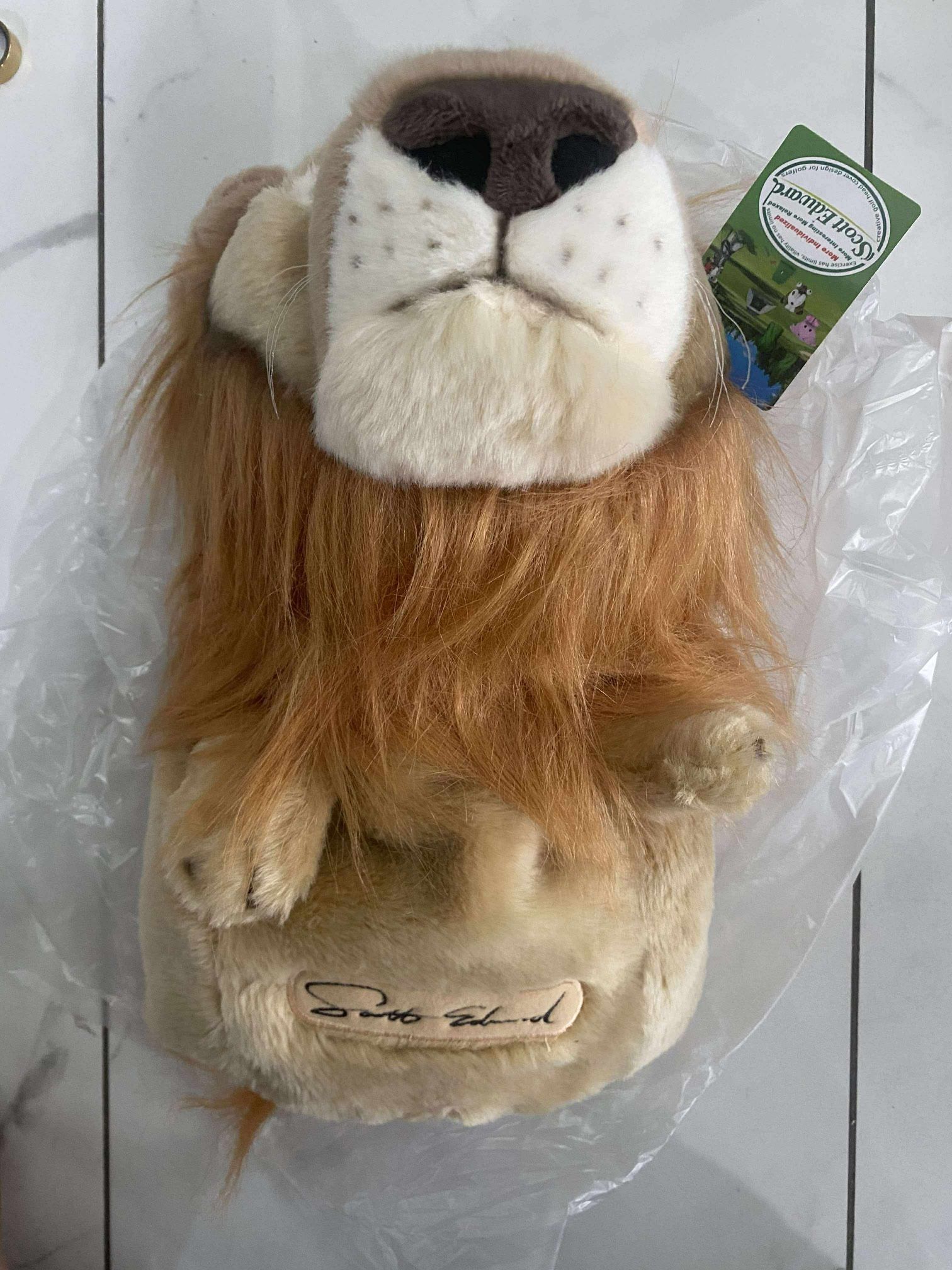 Scott Edward Lion Golf Hybrid/Utility Head Cover - Brown - New